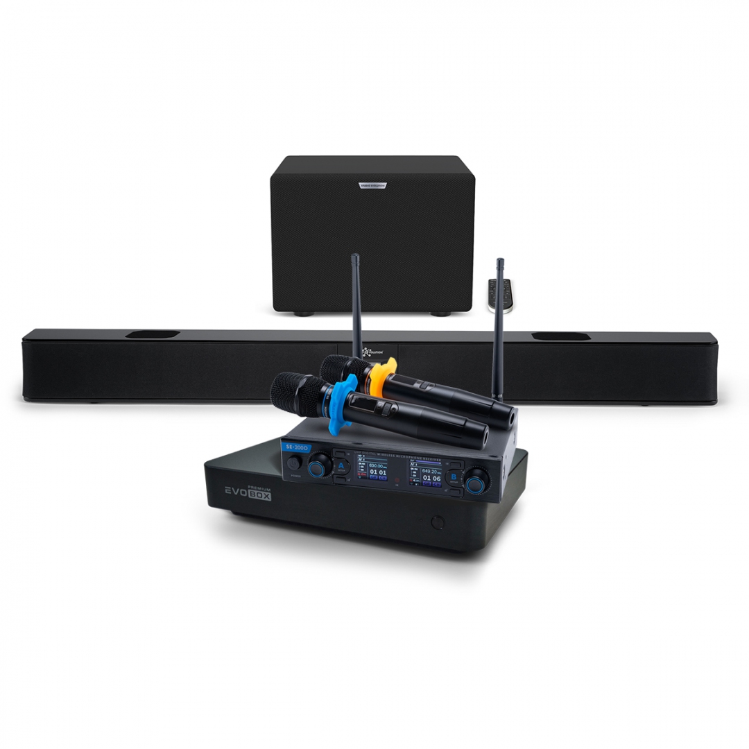 Hi-End караоке-система EVOBOX Premium + EvoSoundBar (саундбар с караоке) в Ефремове