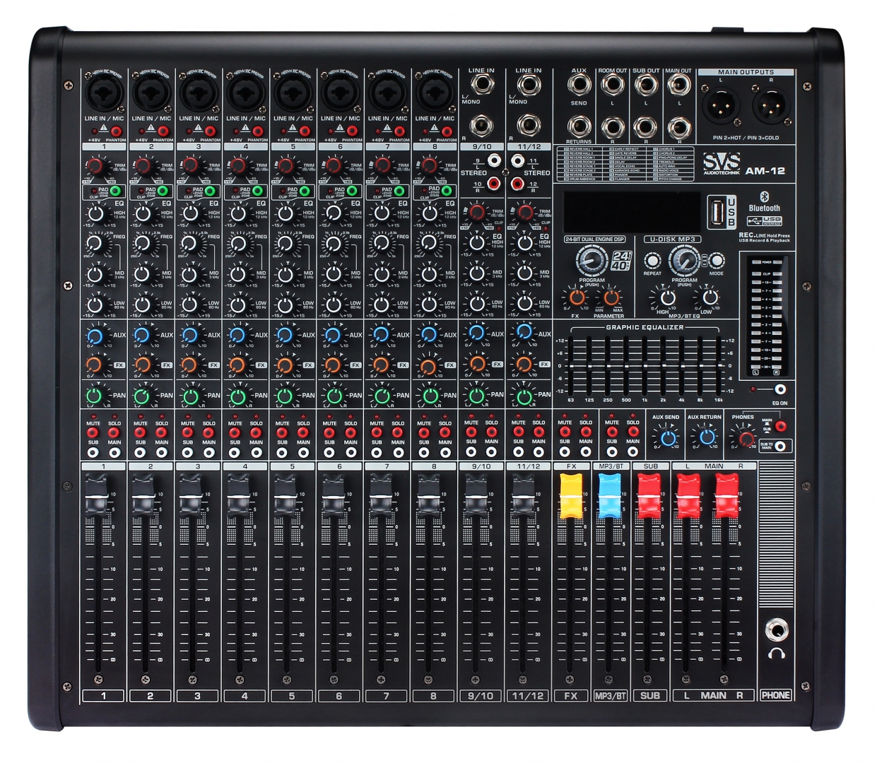 SVS Audiotechnik mixers AM-12 Микшерный пульт аналоговый, 12-канальный в Ефремове
