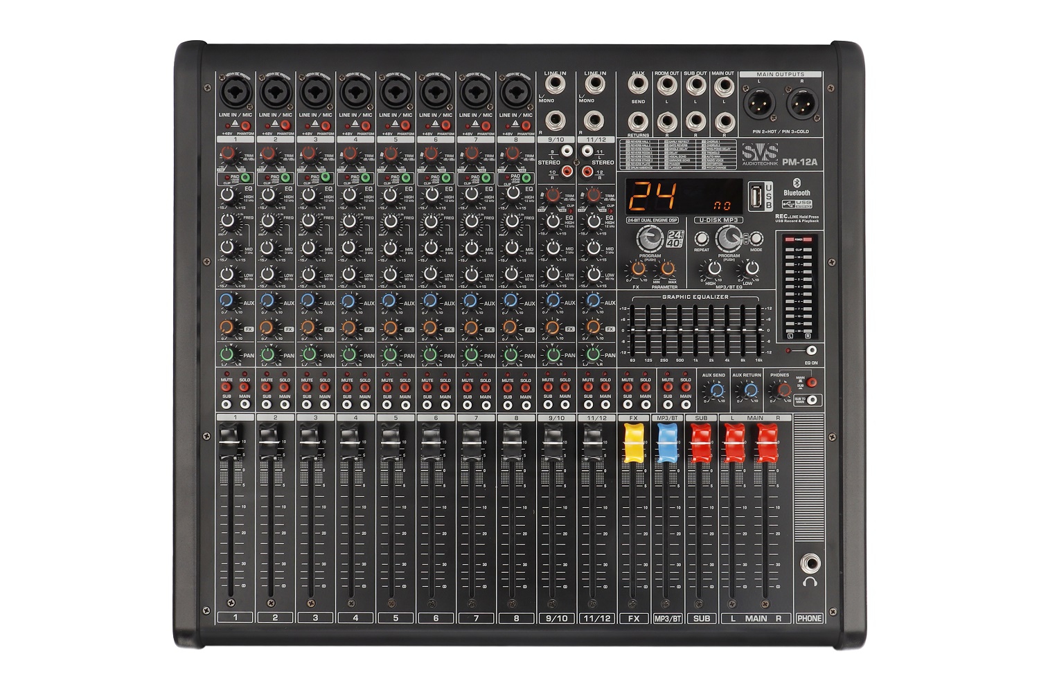 SVS Audiotechnik mixers PM-12A Активный аналоговый микшерный пульт, 12-канальный в Ефремове